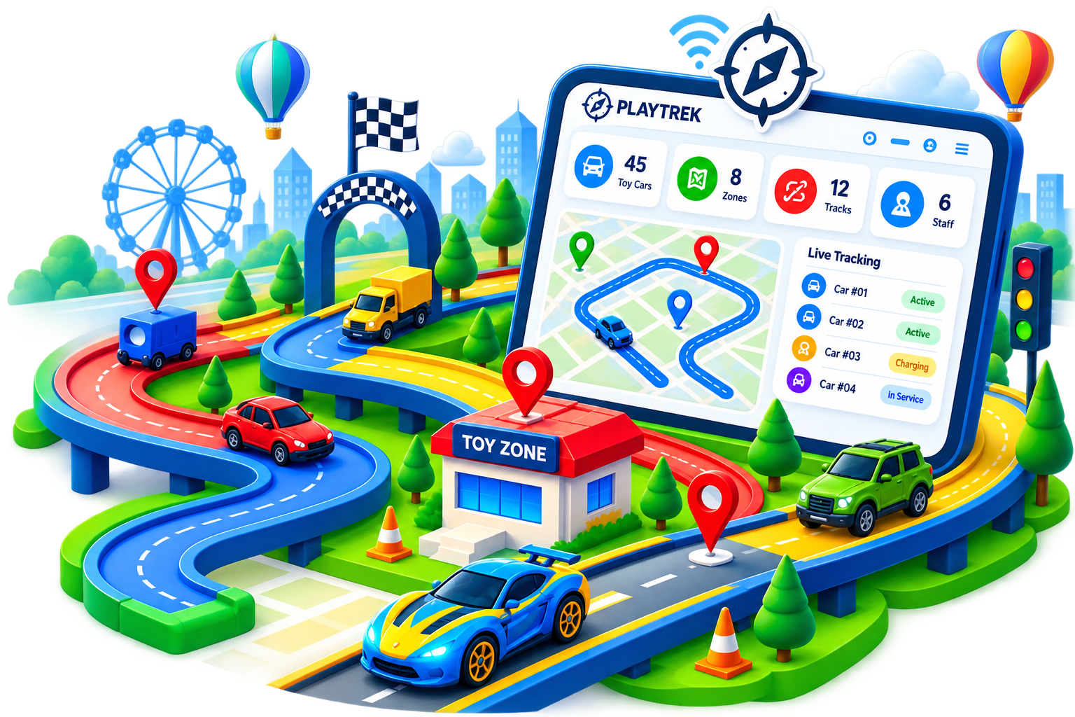 PlayTrek Smart Toy Car Management